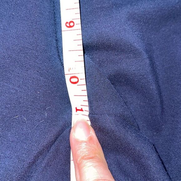 J. Jill Wearever Collection Womens Flat Front Cropped Pants‎ Navy Blue Size XL - Picture 8 of 8